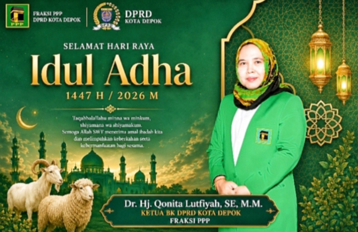 Ketua Badan Kehormatan (BK) DPRD Kota Depok dari Fraksi PPP, Dr. Hj. Qonita Lutfiyah, SE, M.M.