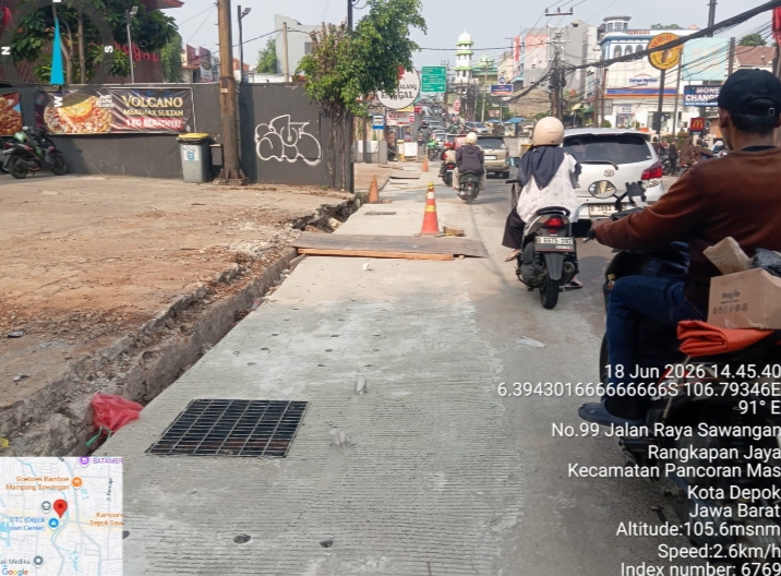Mampang DTC Jadi Prioritas, PUPR Depok Lanjutkan Pembangunan Drainase