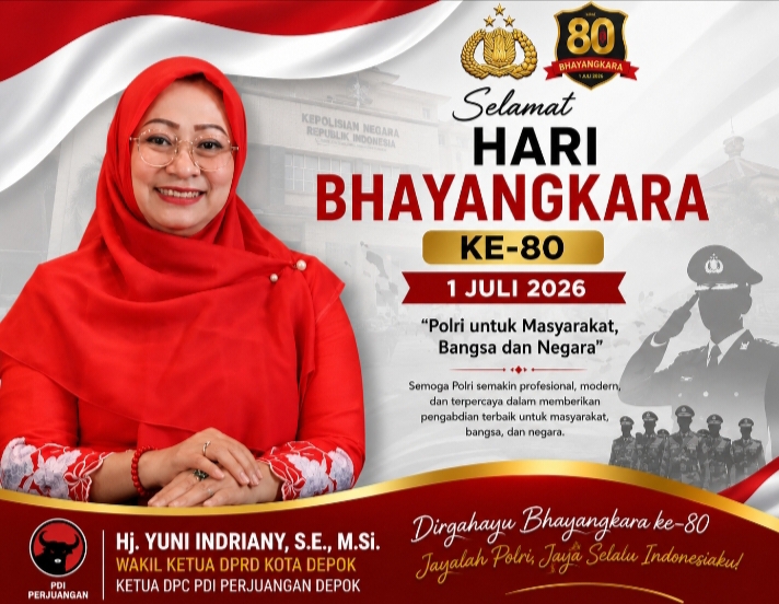 Wakil Ketua DPRD Kota Depok sekaligus Ketua DPC PDI Perjuangan Kota Depok, Hj. Yuni Indriany, S.E., M.Si.