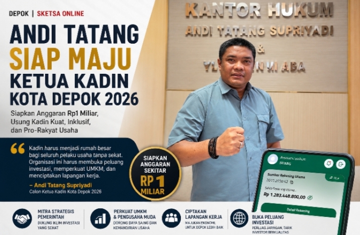 Advokat sekaligus pengusaha Dr. (c) Andi Tatang Supriyadi, S.E., S.H., M.H., CPL., CPM.