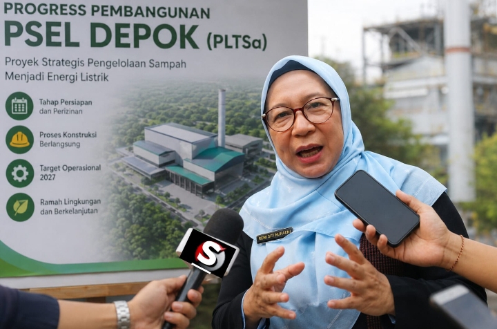 Kepala Dinas Lingkungan Hidup dan Kebersihan (DLHK) Kota Depok, Reni Siti Nuraeni, S.Si., M.Si.