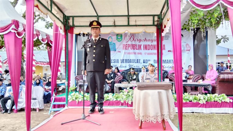 Kapolsek Natal Jadi Irup Upacara Penurunan Bendera