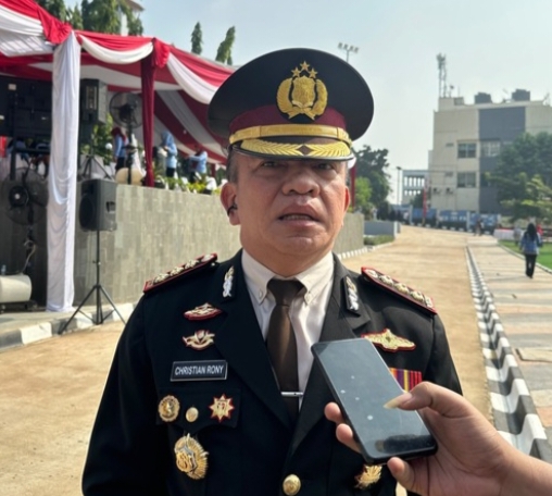 Kombes Pol. Dr. Christian Rony Putra, S.I.K., M.H., setelah mengikuti upacara pengibaran bendera HUT ke-81 Kemerdekaan RI tingkat Kota Depok, Senin (17/8/2026).