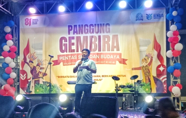 Sukses Bikin Meriah! Ini Pesan Penting Camat Cilodong di Panggung Gembira HUT ke-81 RI