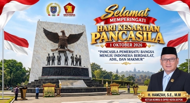 H. Hamzah di Hari Kesaktian Pancasila: Gerindra Depok Siap Kawal NKRI Berdaulat!