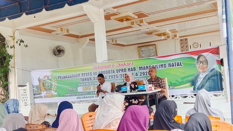 Dra Hj. Melati Nur Gelar Reses ke- III Tahun 2026 di Pasar II Natal