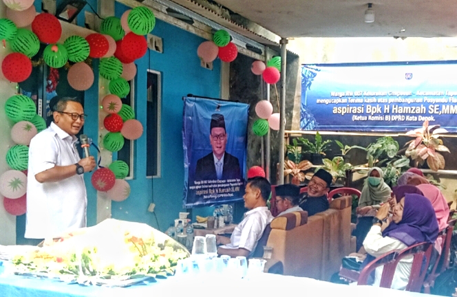 Aspirasi Jadi Aksi Nyata, H. Hamzah Titip Pesan Kekompakan Saat Resmikan Posyandu Flamboyan